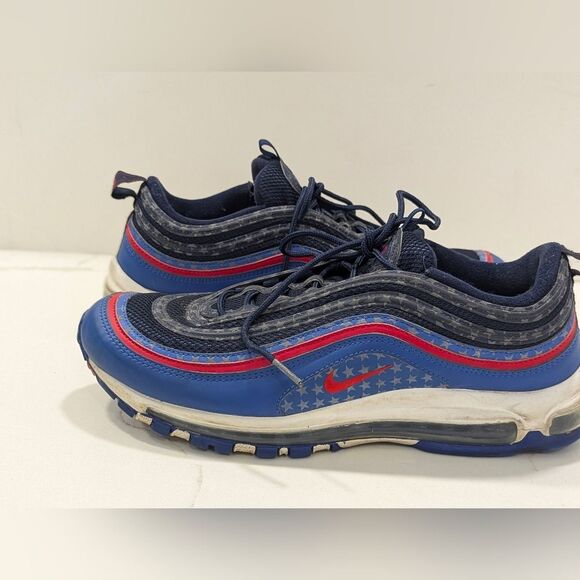 NIKE Air Max 97 Men\'s City Pride Dallas Away sneakers shoe red blue size 11 gym main image 9